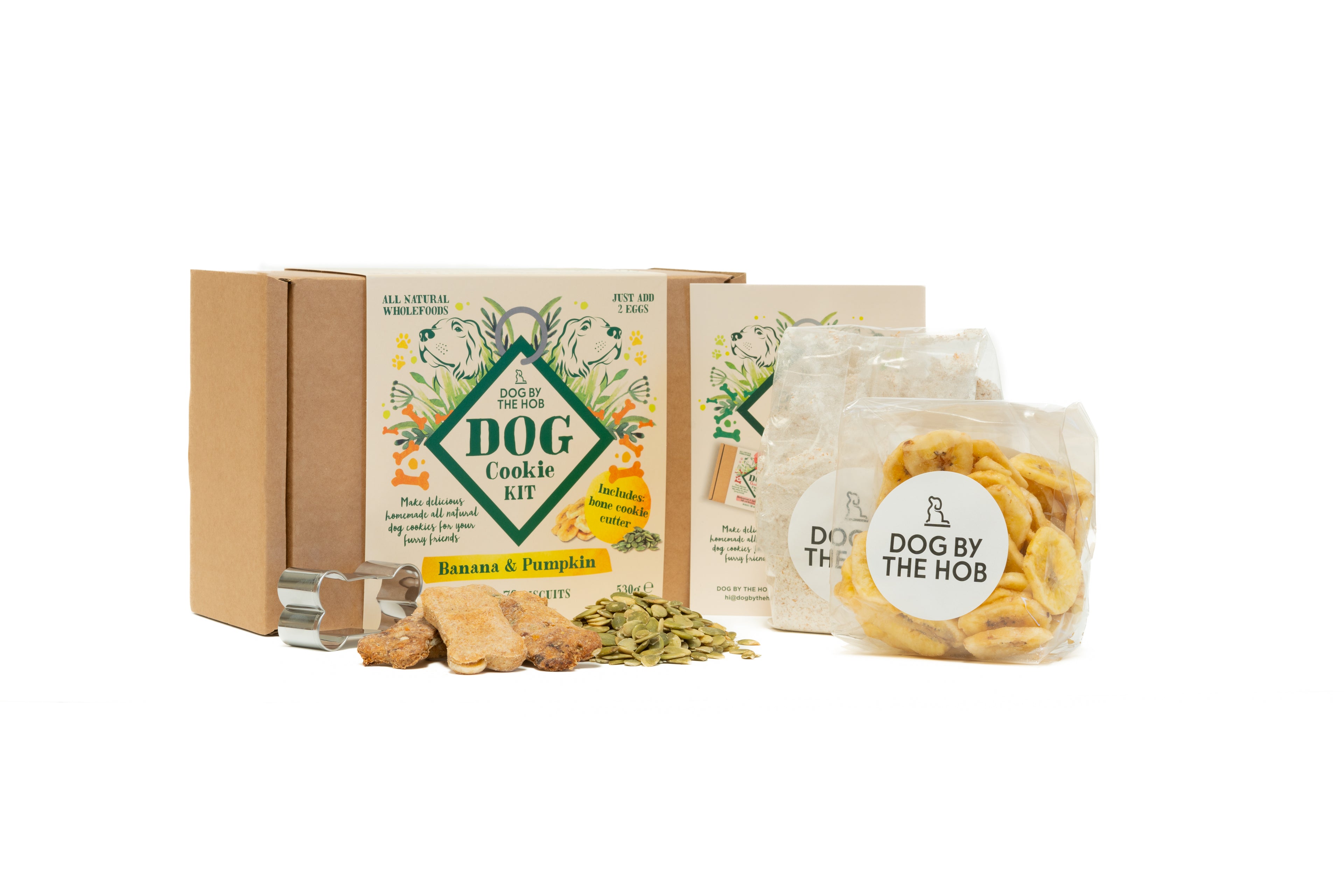Dog Cookie Making Kit | Banana & Pumpkin Seed