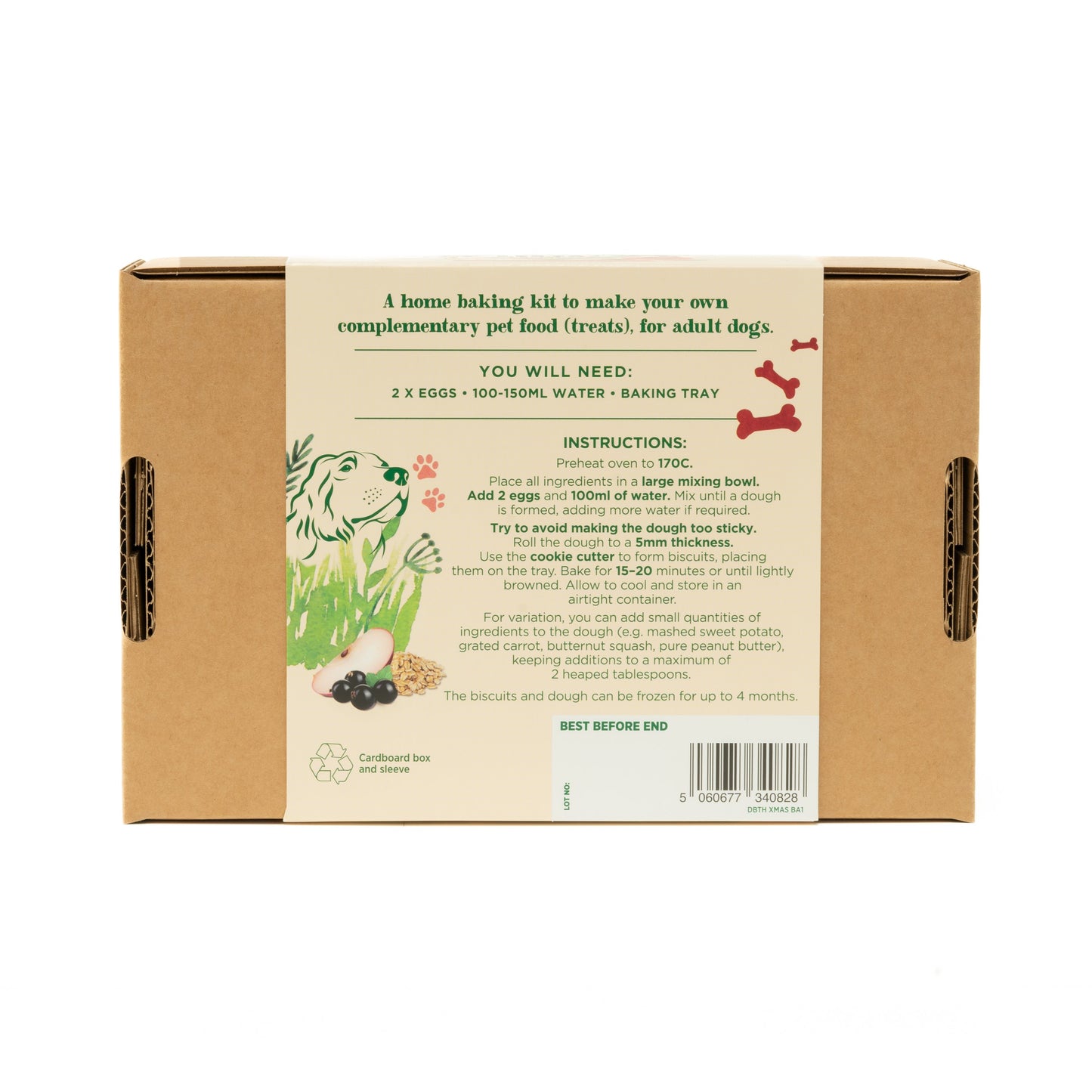 Dog Cookie Kit | Blackcurrants, Apples & Oats